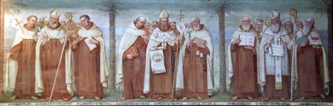 Painting of Carmelite saints from Stella Maris